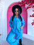 OVERSIZE 2в1 комплект "MISSY" - СИНИЙ
